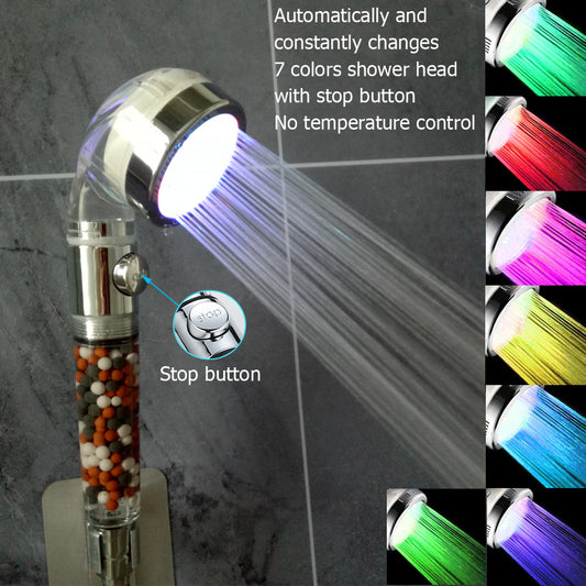 3/7 Color Changing LED Shower Head - urtis228